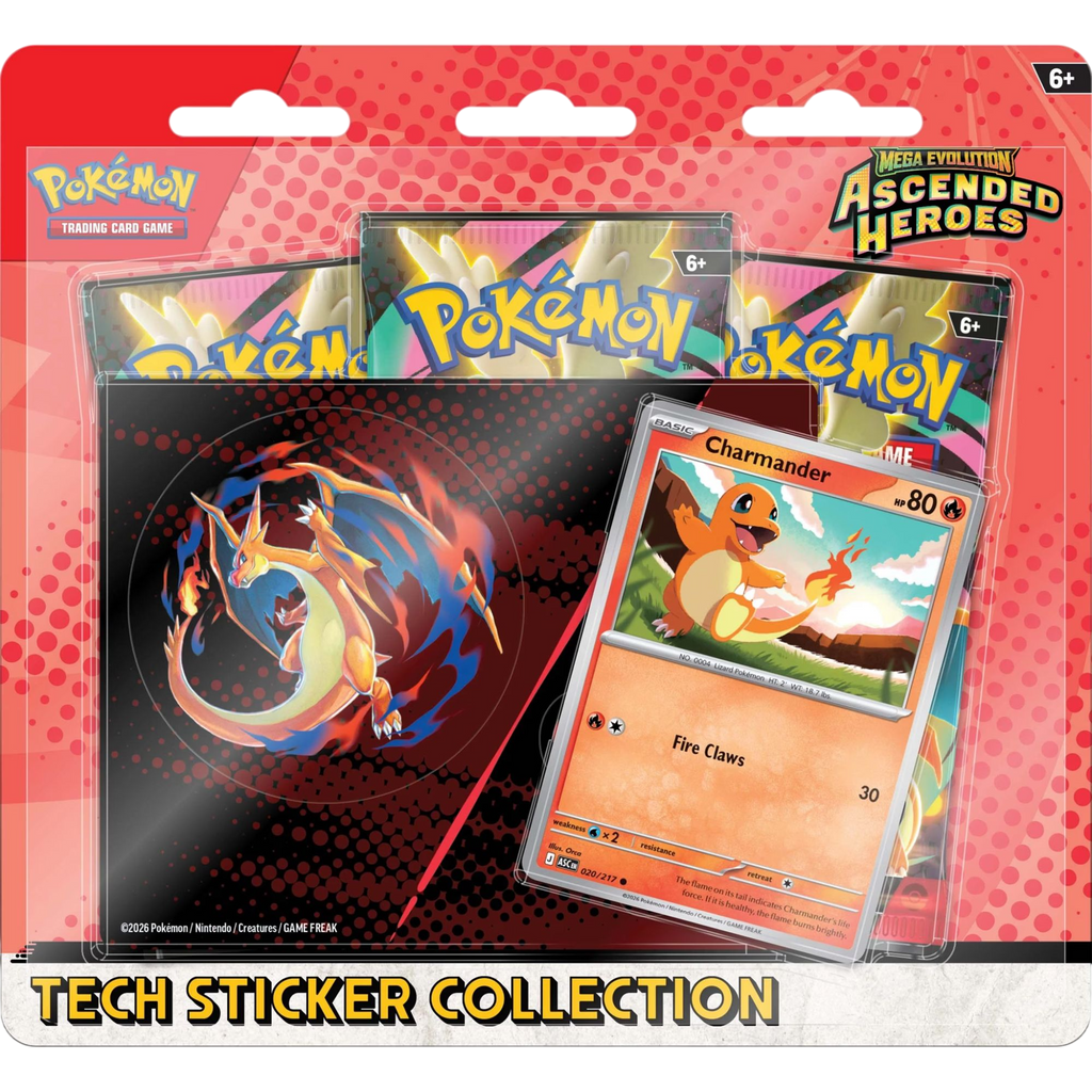 Pokémon Trading Card Game: Mega Evolution Ascended Heroes Tech Sticker Collection - Assorted