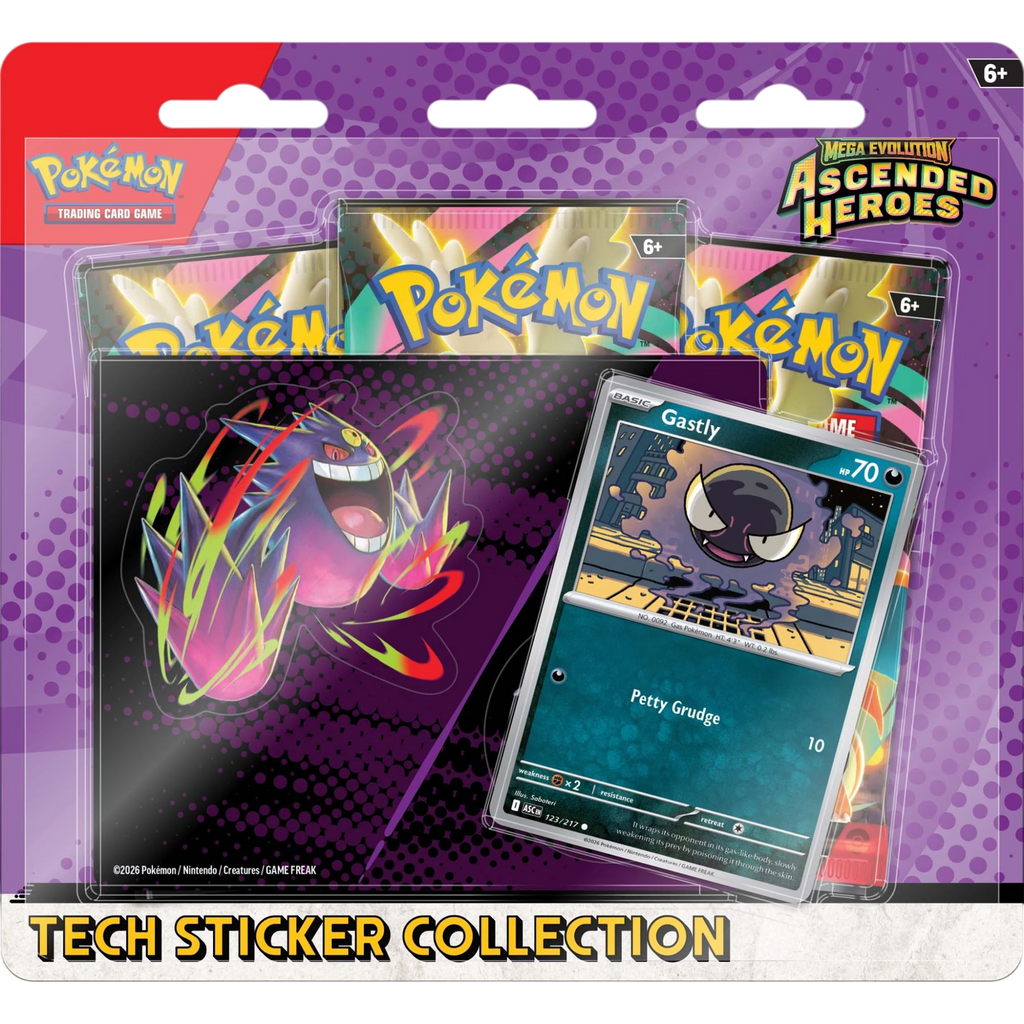 Pokémon Trading Card Game: Mega Evolution Ascended Heroes Tech Sticker Collection - Assorted