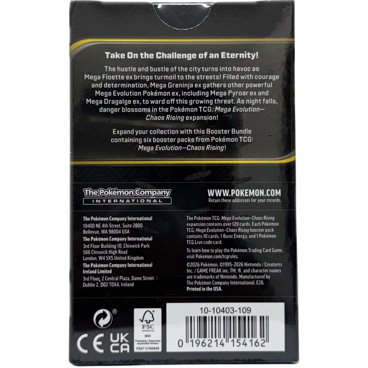 Pokémon TCG: Mega Evolution – Chaos Rising Booster Bundle