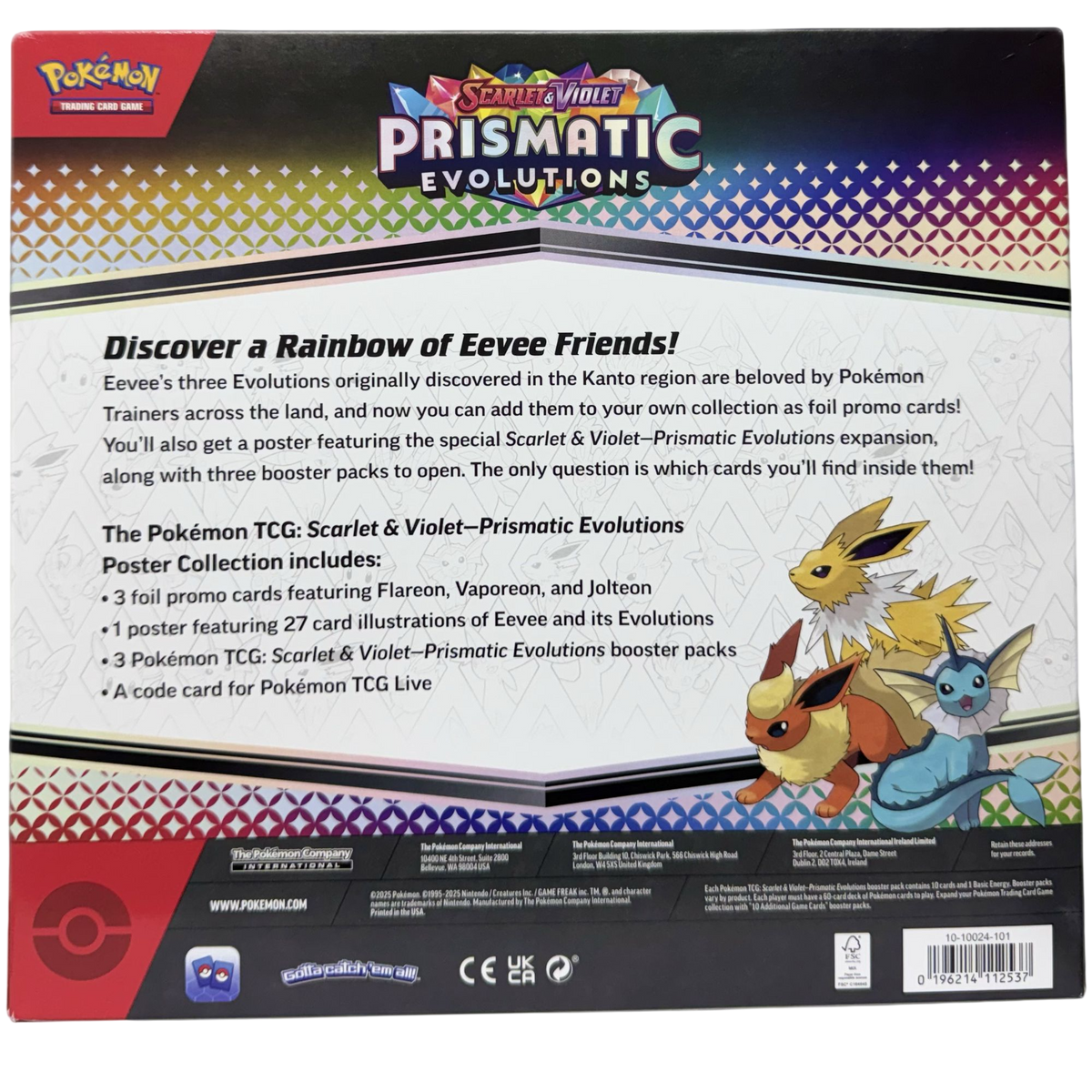 Pokémon TCG: Scarlet & Violet – Prismatic Evolutions Poster Collection
