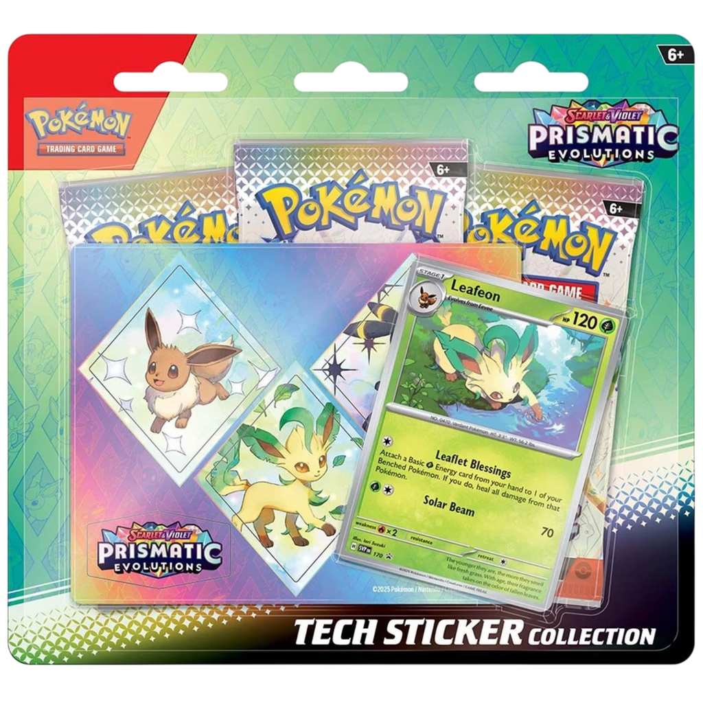Pokémon Trading Card Game: Scarlet and Violet Prismatic Evolution Tech Sticker Collection - Assorted