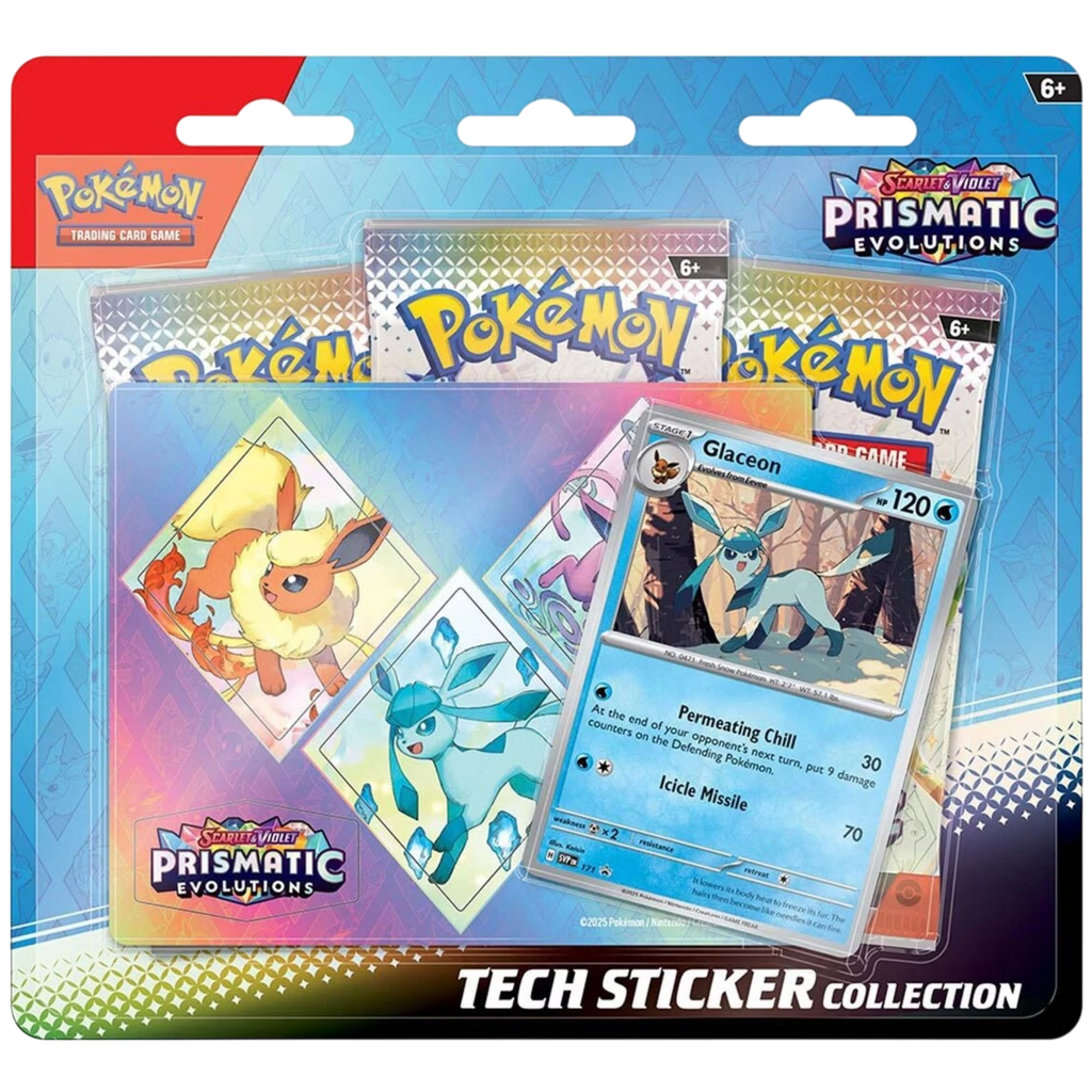 Pokémon Trading Card Game: Scarlet and Violet Prismatic Evolution Tech Sticker Collection - Assorted