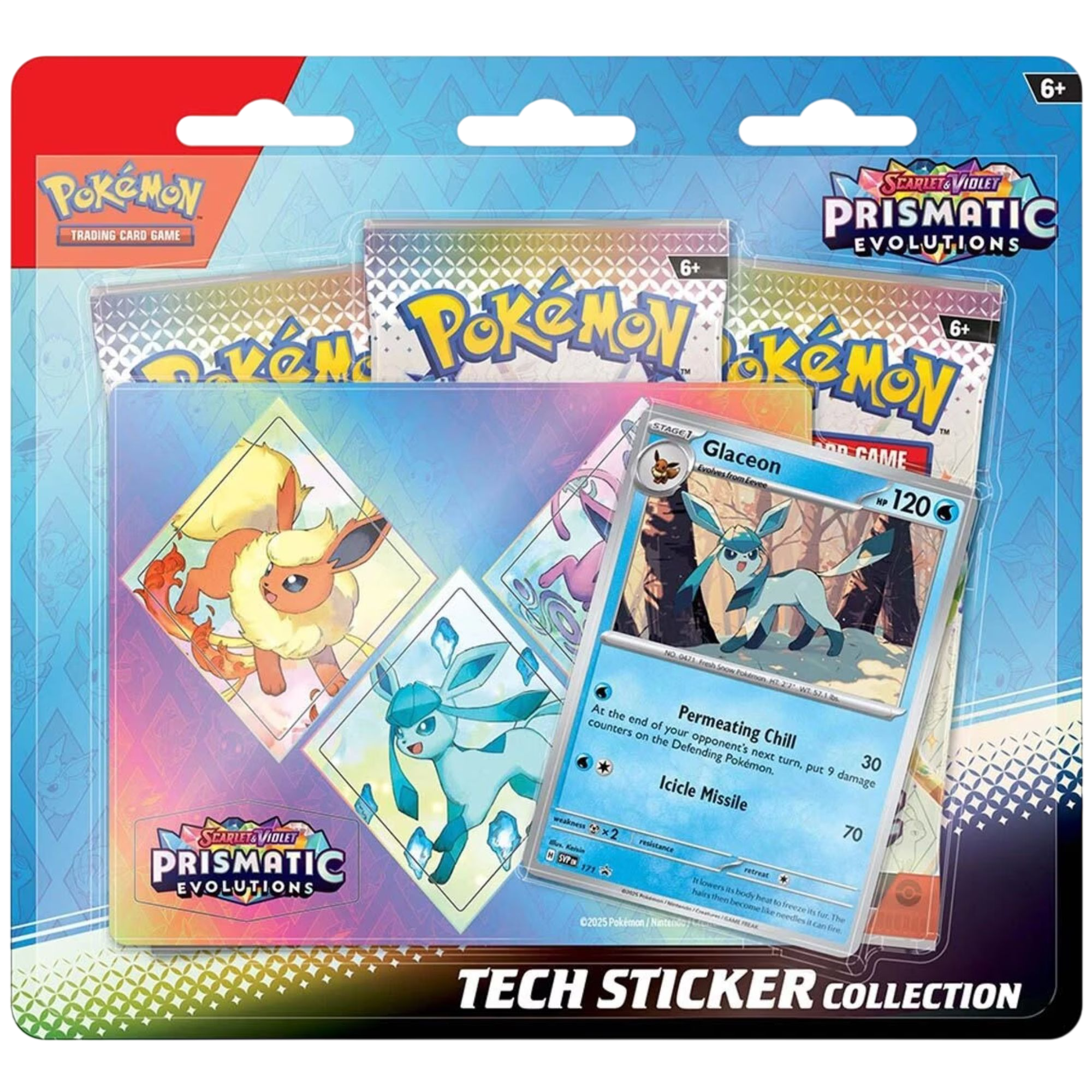Pokémon Trading Card Game: Scarlet and Violet Prismatic Evolution Tech Sticker Collection - Assorted
