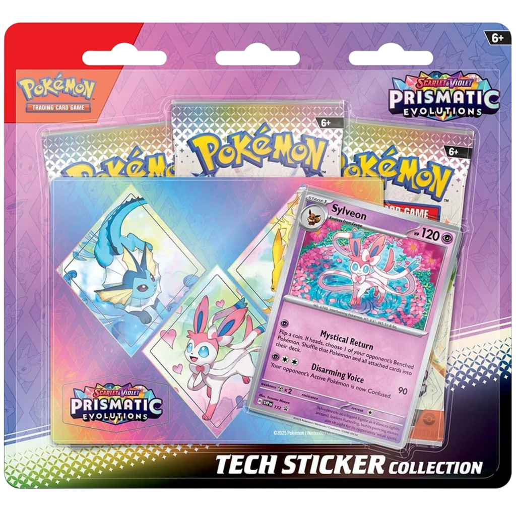 Pokémon Trading Card Game: Scarlet and Violet Prismatic Evolution Tech Sticker Collection - Assorted