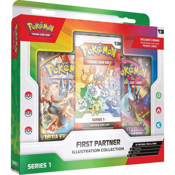 Pokemon TCG First Partner Illustration Collection Series 1 sealed featuring Kanto Sinnoh and Alola starter Pokemon Australia