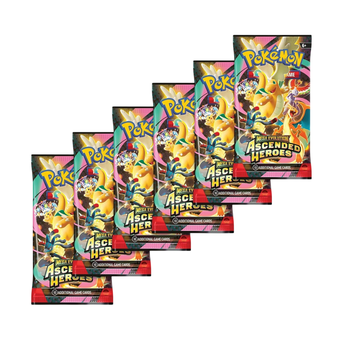 Pokemon TCG Mega Evolution Ascended Heroes Booster Bundle contents 6 sealed Ascended Heroes booster packs Australia